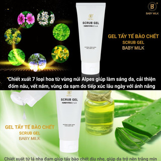 [Hot] Gel Tẩy Tế Bào Chết Cho Da Nhạy Cảm Scrub Gel Baby Milk - Hàng Hiệu Cao Thiên Nhi