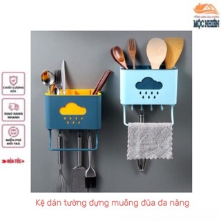 Kệ dán tường đựng muỗng đũa đa năng