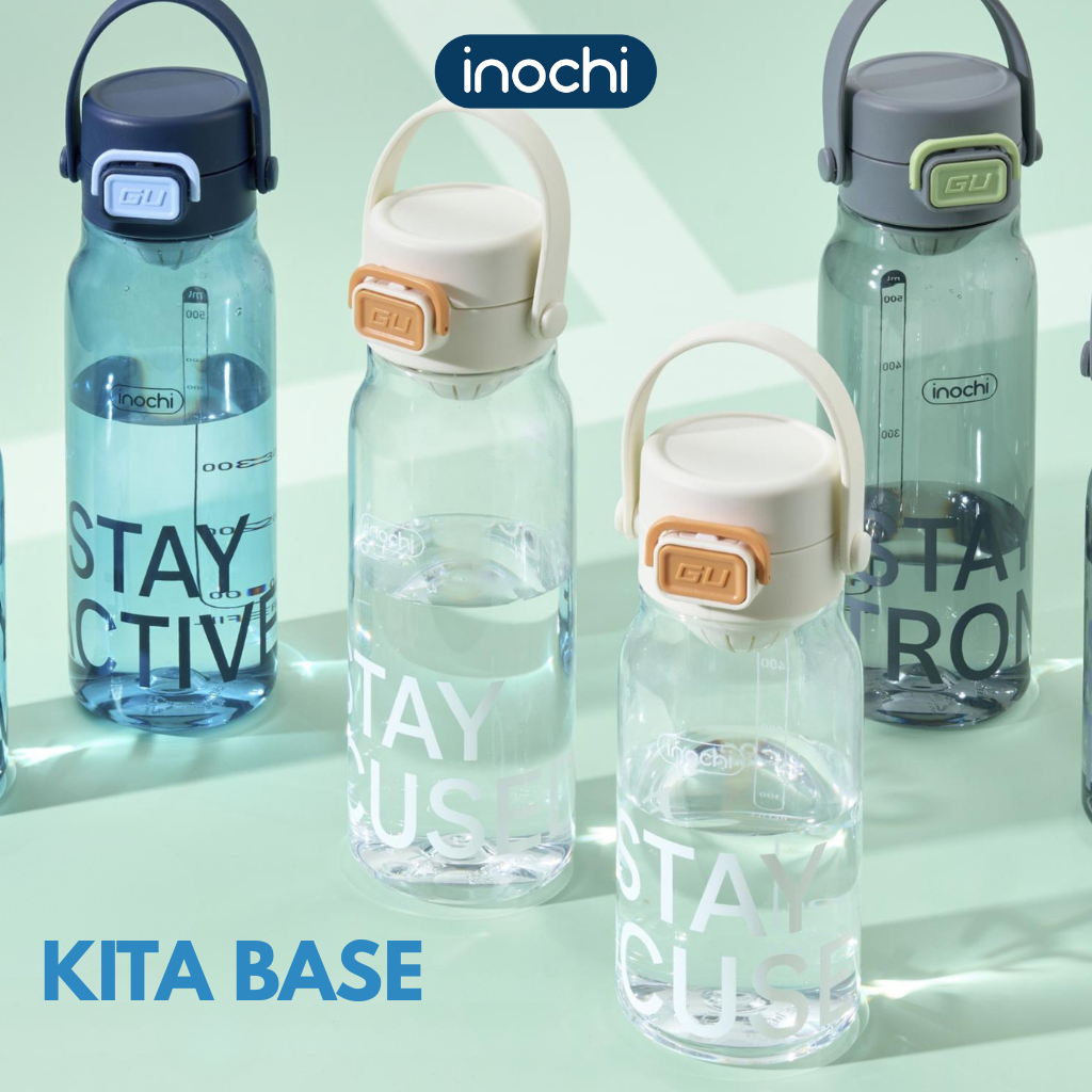 [NEW] Bình nước KITA BASE có quai xách, nhựa nguyên sinh cao cấp, đem đi tập thể thao, picnic