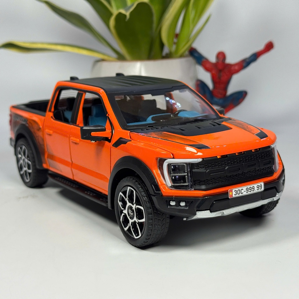 Mô hình xe bán tải Ford Raptor tỷ lệ 1:20 bằng kim loại Tặng biển số VIP, Đồ chơi trẻ em, Đồ sưu tầm và trưng bày