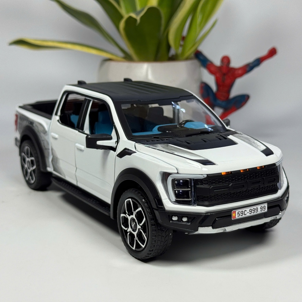 Mô hình xe bán tải Ford Raptor tỷ lệ 1:20 bằng kim loại Tặng biển số VIP, Đồ chơi trẻ em, Đồ sưu tầm và trưng bày