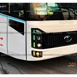 Decal dán đèn THACO CRUIZER, THACO TB120S, dán đổi màu đèn xe khách 29 chỗ, xe 45 chỗ