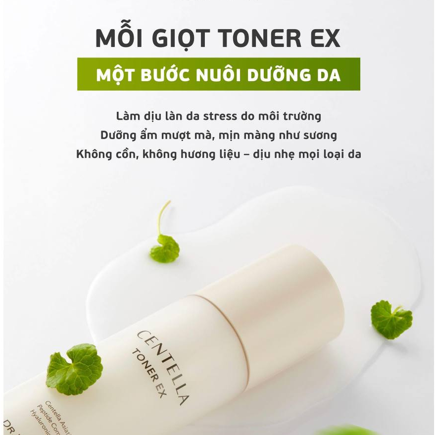 [MẪU MỚI] Nước Hoa Hồng Dưỡng Da Cấp Ẩm, Căng Bóng Dr.Pepti Centella Toner Ex 180ml