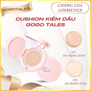 Cushion/ Phấn Nước GOGO TALES Vỏ Hồng Kiềm Dầu Chống Nước Tiện Lợi GT704