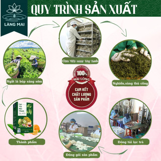 Trà Atiso 6 vị thảo mộc - Làng Mai - Làm Mát Gan, sạch mụn, da sáng, Dạng Túi Lọc Tiện Lợi Dễ Uống. Hộp 30 gói
