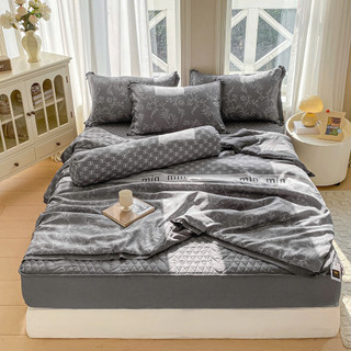 Bộ ga gối cotton đũi 5 món ga trần hoa, set 5 món đũi chăn hè ga trần bông hàng mềm mịn nhập khẩu cao cấp
