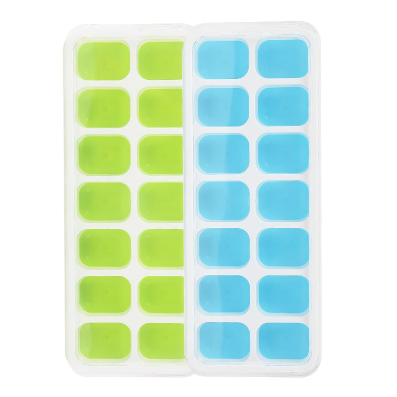 Khay Đá Kèm Nắp Silicon 6886