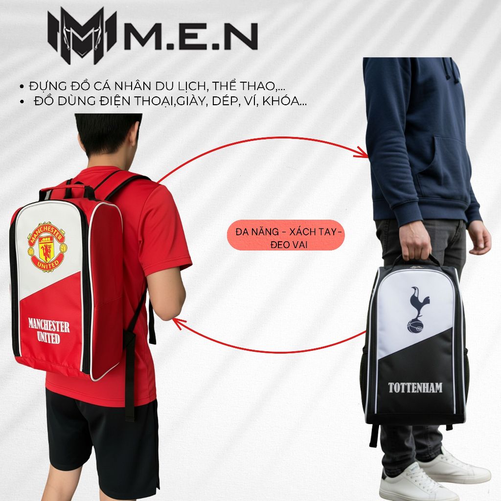 Túi chứa giày dép 36cm cá tính M.E.N -KT02/KT1 chống ẩm mốc [GIÁ CẠNH TRANH]