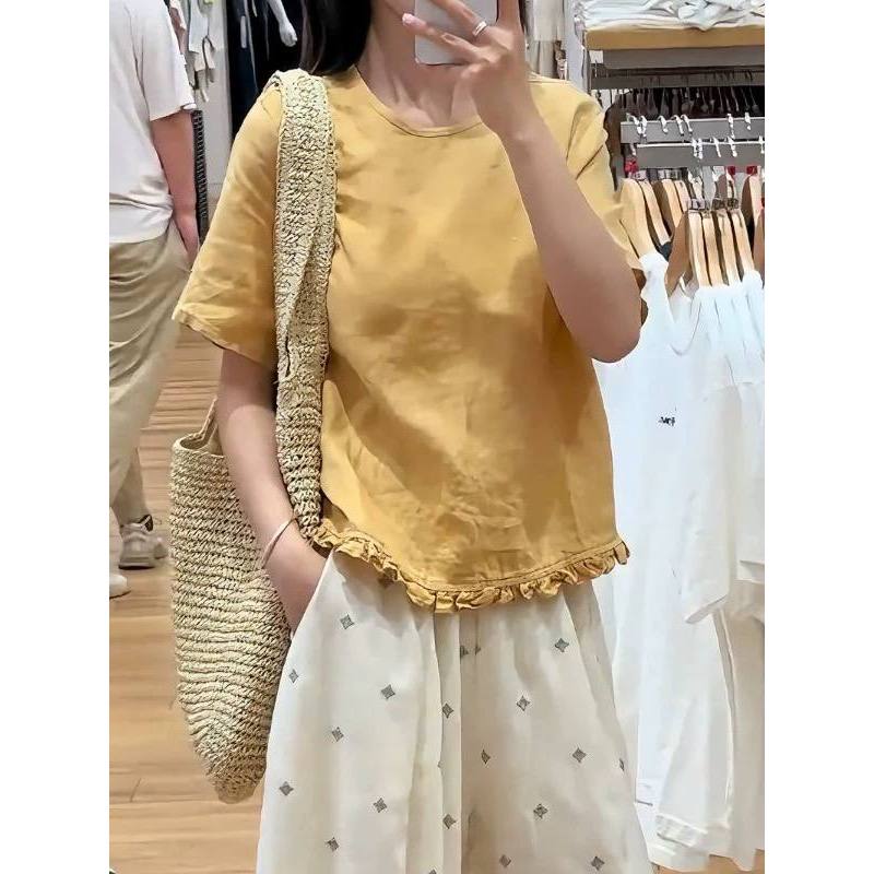 𝗣𝗵𝗲𝗹𝗮 | BEELY| Áo Linen xếp li nhí