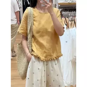 𝗣𝗵𝗲𝗹𝗮 | BEELY| Áo Linen xếp li nhí