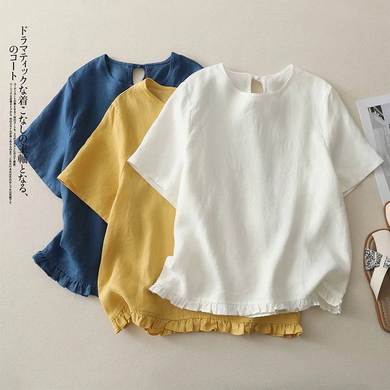 𝗣𝗵𝗲𝗹𝗮 | BEELY| Áo Linen xếp li nhí
