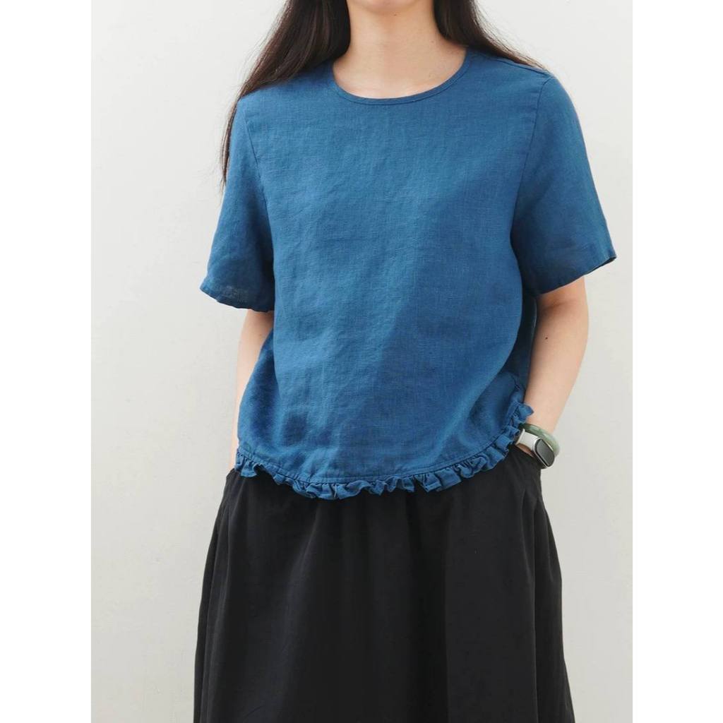 𝗣𝗵𝗲𝗹𝗮 | BEELY| Áo Linen xếp li nhí