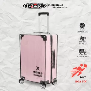 Trùm nhựa trong phủ vali thiếu niên 18-30inch M.E.N khe kéo gấp gọn tiện dụng [GIAO NHANH 2H]