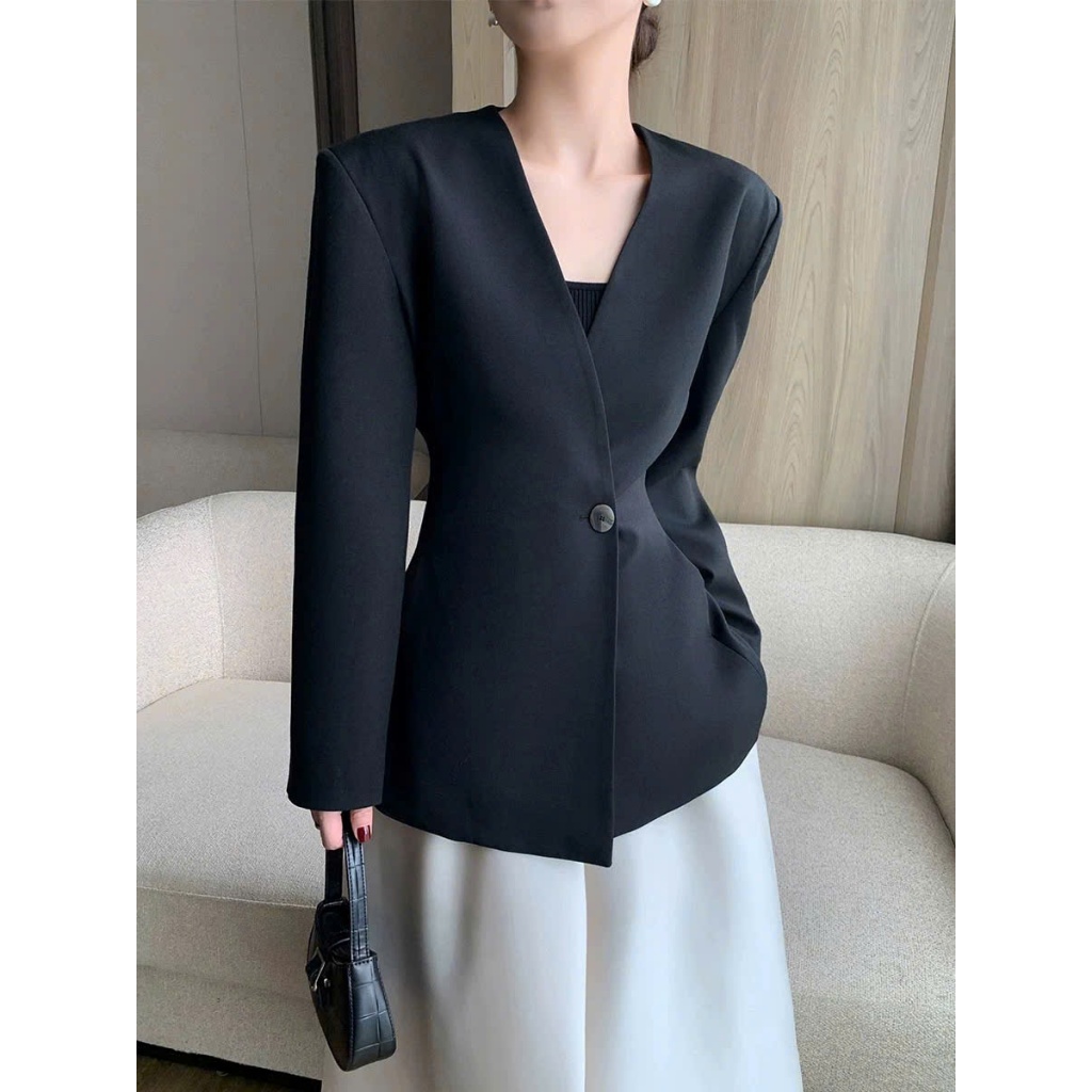 O.urs | Signature Vest - Áo vest cổ vạt chéo thanh lịch, có thể mặc đi làm đi chơi