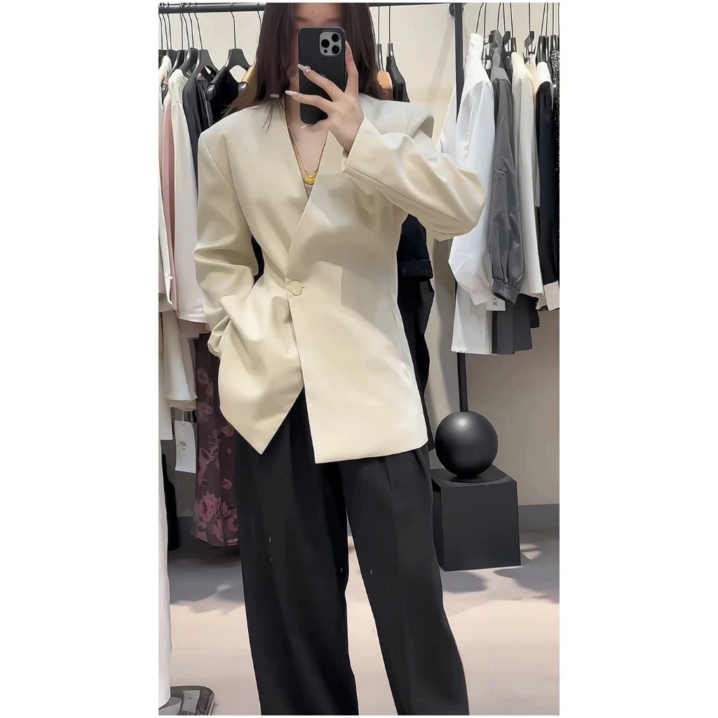 O.urs | Signature Vest - Áo vest cổ vạt chéo thanh lịch, có thể mặc đi làm đi chơi