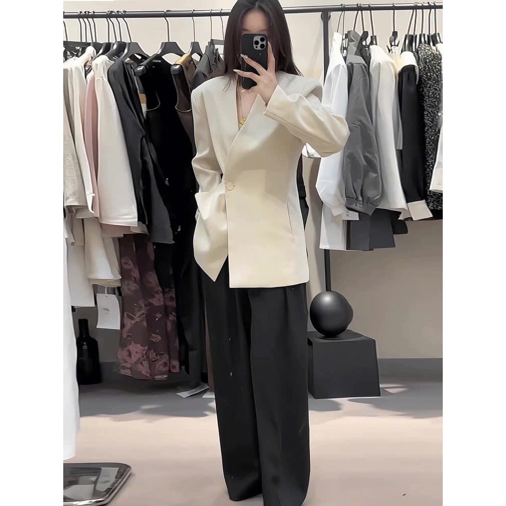 O.urs | Signature Vest - Áo vest cổ vạt chéo thanh lịch, có thể mặc đi làm đi chơi