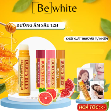 Son Dưỡng Môi Burt's Bees Moisturizing Lip Balm dưỡng môi, son dưỡng không màu Burt Bee, Bill Mỹ