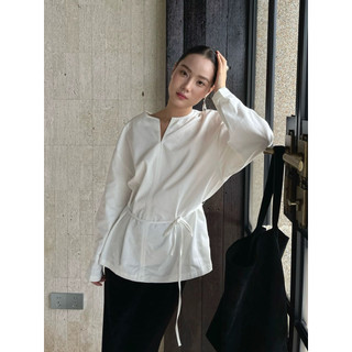 𝗛𝗮𝗻𝗮 𝗟𝗶𝗻𝗲𝗻 - | LY LINEN | Áo Linen form xuông cổ V+Dây thắt eo tay phồng