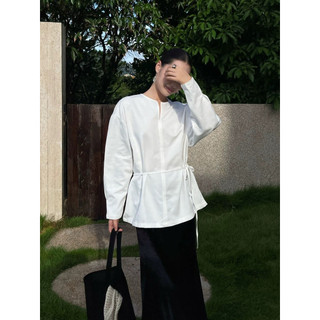 𝗛𝗮𝗻𝗮 𝗟𝗶𝗻𝗲𝗻 - | LY LINEN | Áo Linen form xuông cổ V+Dây thắt eo tay phồng