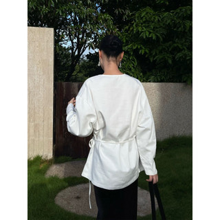 𝗛𝗮𝗻𝗮 𝗟𝗶𝗻𝗲𝗻 - | LY LINEN | Áo Linen form xuông cổ V+Dây thắt eo tay phồng