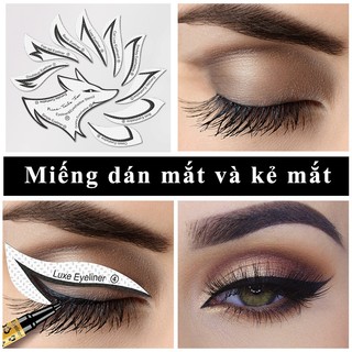 Bảng dán khuôn trang điểm mắt, công cụ trang điểm mắt, phấn mắt, kẻ mắt