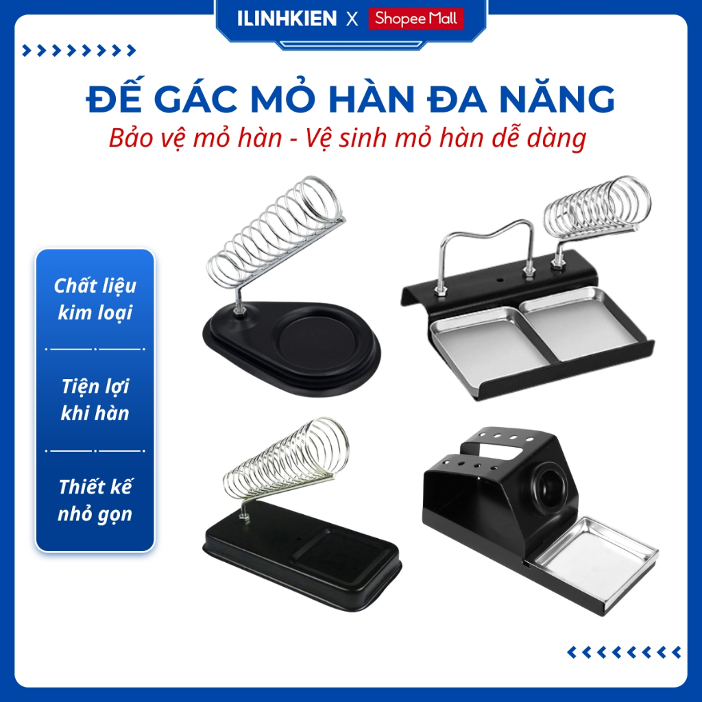 Đế gác mỏ hàn, giá đỡ tay hàn lò xo chịu nhiệt tốt, tiện lợi chắc chắn đảm bảo chất lượng ilinhkien.