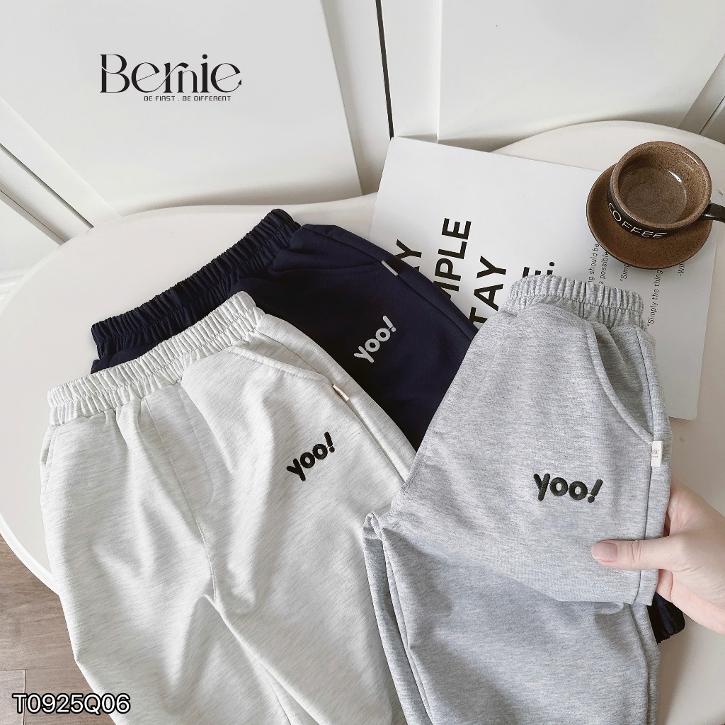 [Top 1 bán chạy] Quần dài cotton da cá bé trai, quần thu đông trơn màu basic cho bé