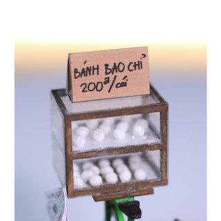 Mô hình gỗ tự lắp ráp DIY -Thế Giới Tí Hon - Hang Rong- XE BÁNH BAO CHỈ - HR16 (Sản phẩm chưa kèm keo)