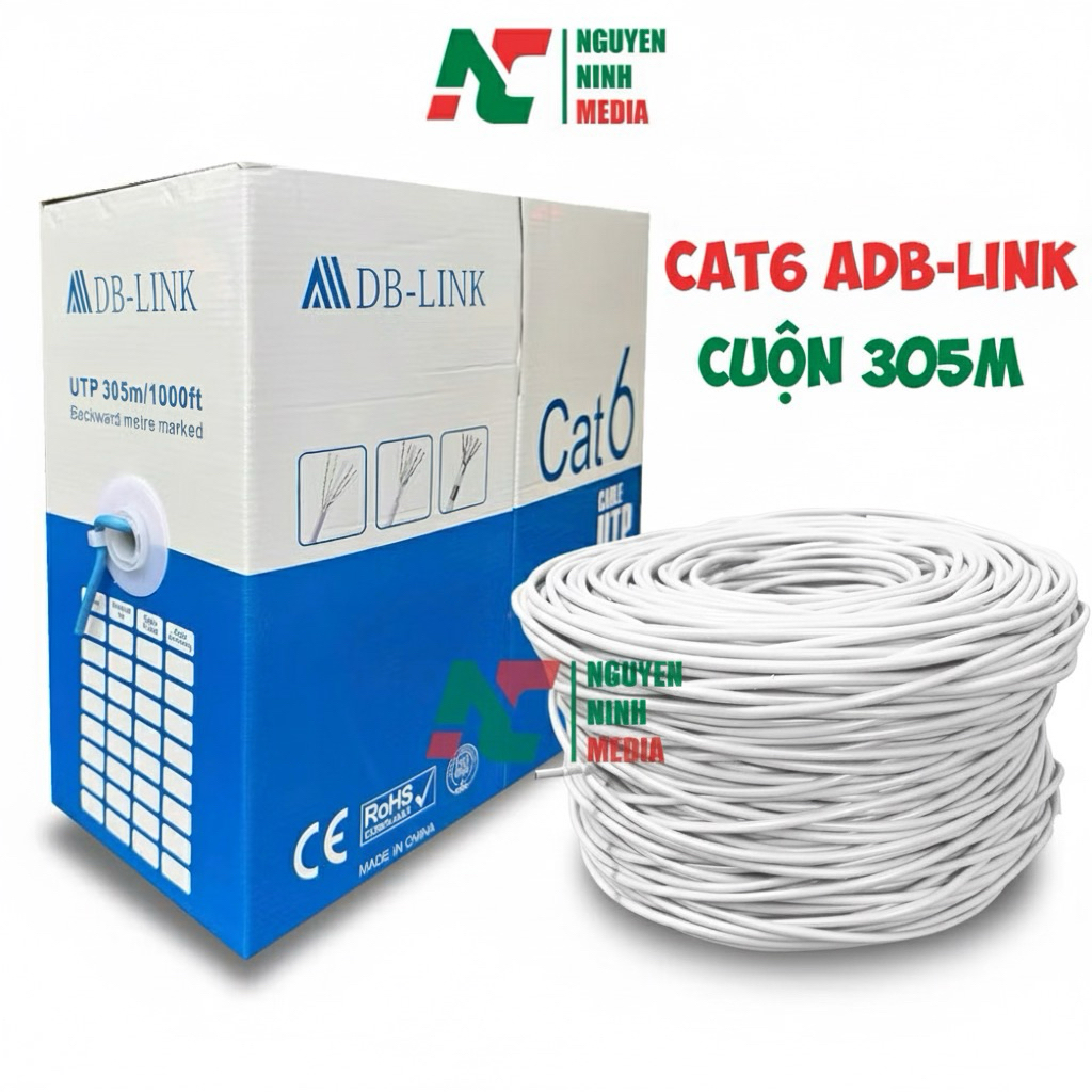 (305m) Dây Mạng Cat6 UTP ADB-Link Cable - Hàng Chính Hãng | Shopee Việt Nam
