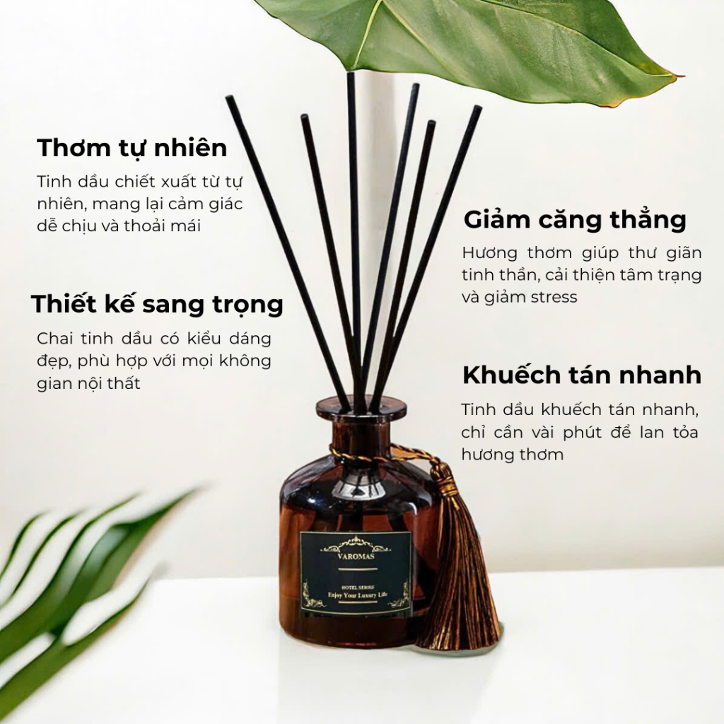 Tinh Dầu Thơm Phòng Nước Hoa Thiên Nhiên Lọ Khuếch Tán Thơm Để Phòng Tán Hương Phòng Ngủ 120ML KT04