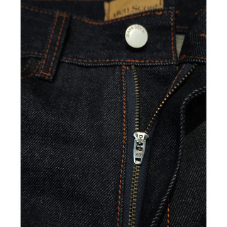 Set Denim AS Dày 13oz Form Áo Crop Quần ống Suông 100% Cotton, Khóa YKK