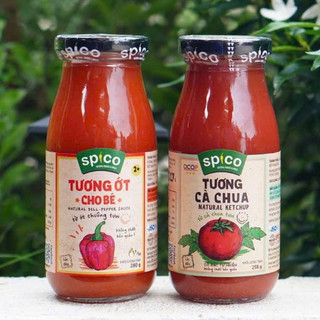Tương Ớt Không Cay Tương Cà Cô Đặc Tự Nhiên Cho Bé Từ 2 Tuổi SPICO