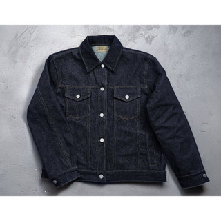 Set Denim AS Dày 13oz Form Áo Crop Quần ống Suông 100% Cotton, Khóa YKK