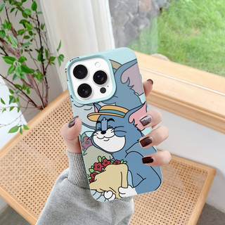 Ốp Lưng iPhone TPU Hoạ Tiết Da Mềm Mèo Cầm Hoa Chống Sốc, Chống Bẩn Cao Cấp - iP X/XS/11/12/13/14/15/16/17/Plus/Pro/Max