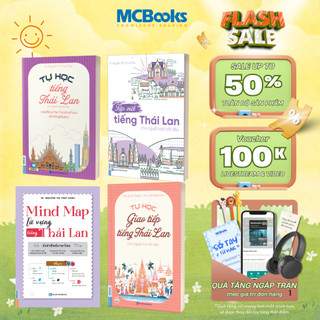 Sách - Combo Tự học tiếng Thái cho người mới bắt đầu - MCBooks Chính Hãng