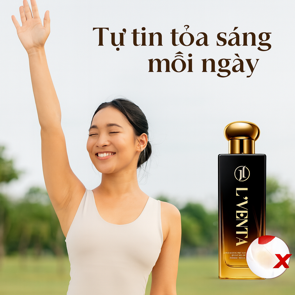 Combo 2 chai xịt L'Venta 45ml (Tổng 90ml) - Giúp ngăn mùi, giữ da khô thoáng