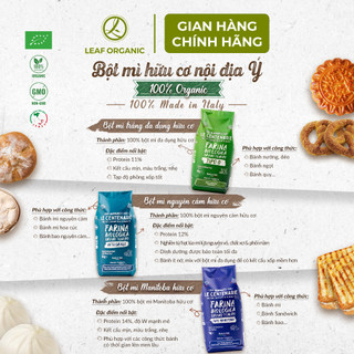 Bột mì đa dụng hữu cơ Simabio Le Centenarie 1kg (Type 0, Type 00)