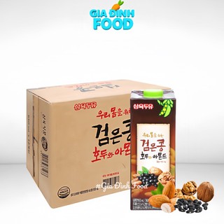 Sữa Hạt óc chó hạnh nhân đậu đen Hàn Quốc - 1L