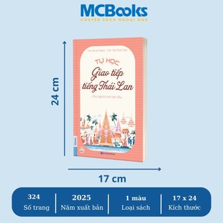 Sách - Combo Tự học tiếng Thái cho người mới bắt đầu - MCBooks Chính Hãng