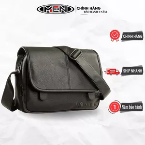 Túi đeo chéo thời trang sang trọng cỡ đại trung nắp gập 2 pat M.E.N Plaine [XƯỞNG CHUYÊN SỈ]