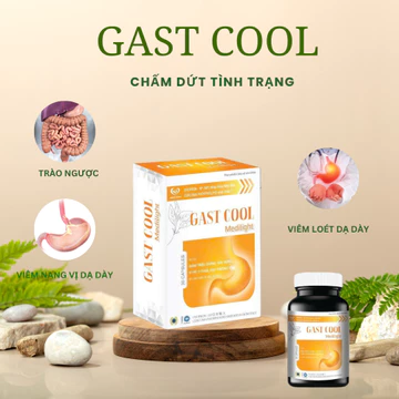 Viên Uống Gast Cool Hỗ trợ giảm triệu chứng đầy bụng, ợ hơi, ợ chua đau thượng vị do viêm loét dạ dày, tá tràng