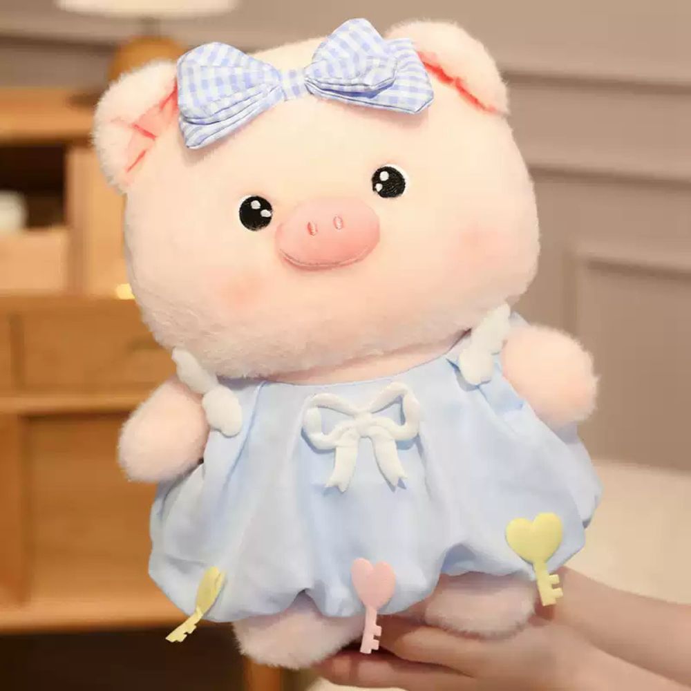[ Mẫu Cao Cấp ] Gấu Bông Heo Hồng Mặc Váy Đeo Nơ Công Chúa Lông Tơ Non Mềm Mại Dễ Thương Làm Quà Tặng Cho Bạn Gái,Cho Bé