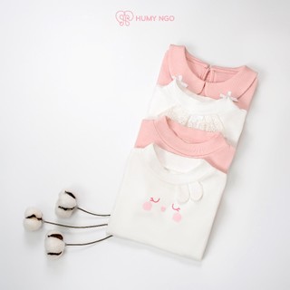 [HUMY NGO] Áo giữ nhiệt bé gái - COMBO áo giữ nhiệt chất cotton dày dặn lót bông nhẹ mềm cho bé gái 2-8 tu