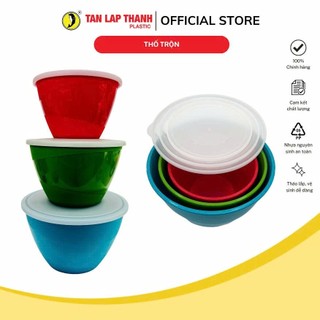 Bộ thố trộn thực phẩm cao cấp 3IN1 mix 3 màu Tân Lập Thành Sản phẩm chất lượng, nhà nhà thịnh vượng