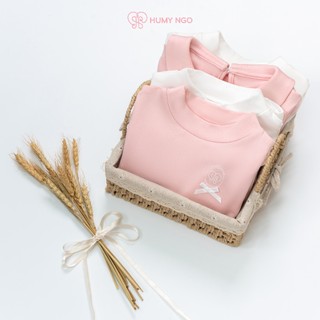 [HUMY NGO] Áo giữ nhiệt bé gái - COMBO áo giữ nhiệt chất cotton dày dặn lót bông nhẹ mềm cho bé gái 2-8 tu
