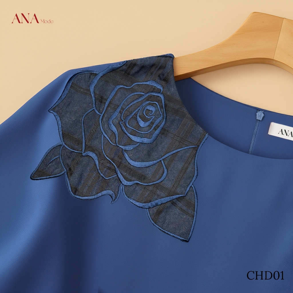 Áo Kiểu Thêu Hoa Trung Niên ANA Mode Chất Liệu Lụa Tô Châu Mềm Mịn Mát Đi Tiệc Quà Tặng Mẹ AK25CHD01