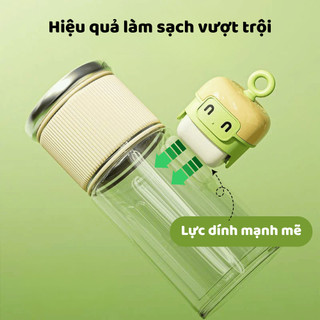 Cây Lăn Bụi Silicon Tĩnh Điện 2 Đầu Tiện Lợi Tái Sử Dụng Nhiều Lần Cây Lăn Lông Siêu Dính Có Nắp Đậy Life Plus - CLB05