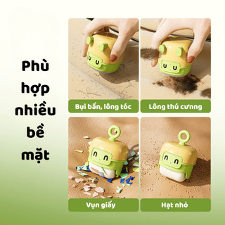Cây Lăn Bụi Silicon Tĩnh Điện 2 Đầu Tiện Lợi Tái Sử Dụng Nhiều Lần Cây Lăn Lông Siêu Dính Có Nắp Đậy Life Plus - CLB05