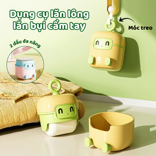 Cây Lăn Bụi Silicon Tĩnh Điện 2 Đầu Tiện Lợi Tái Sử Dụng Nhiều Lần Cây Lăn Lông Siêu Dính Có Nắp Đậy Life Plus - CLB05