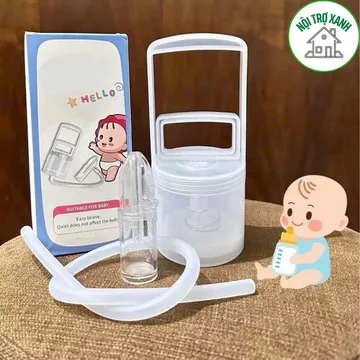 dụng cụ hút mũi cho bé nhựa nguyên sinh cao cấp, máy hút mũi cho trẻ lực hút mạnh, an toàn cho bé 0111